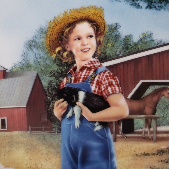 Shirley Temple Rebecca of Sunnybrook Farm Danbury Mint Collectors Plate Vintage - Picture 6 of 12